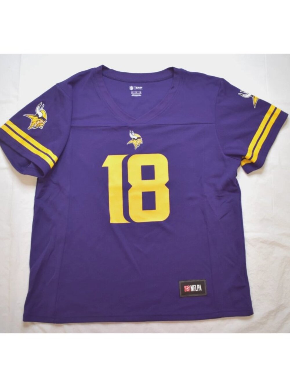 NFL Team Apparel Womens Minnesota Vikings Justin Jefferson Jersey New Large